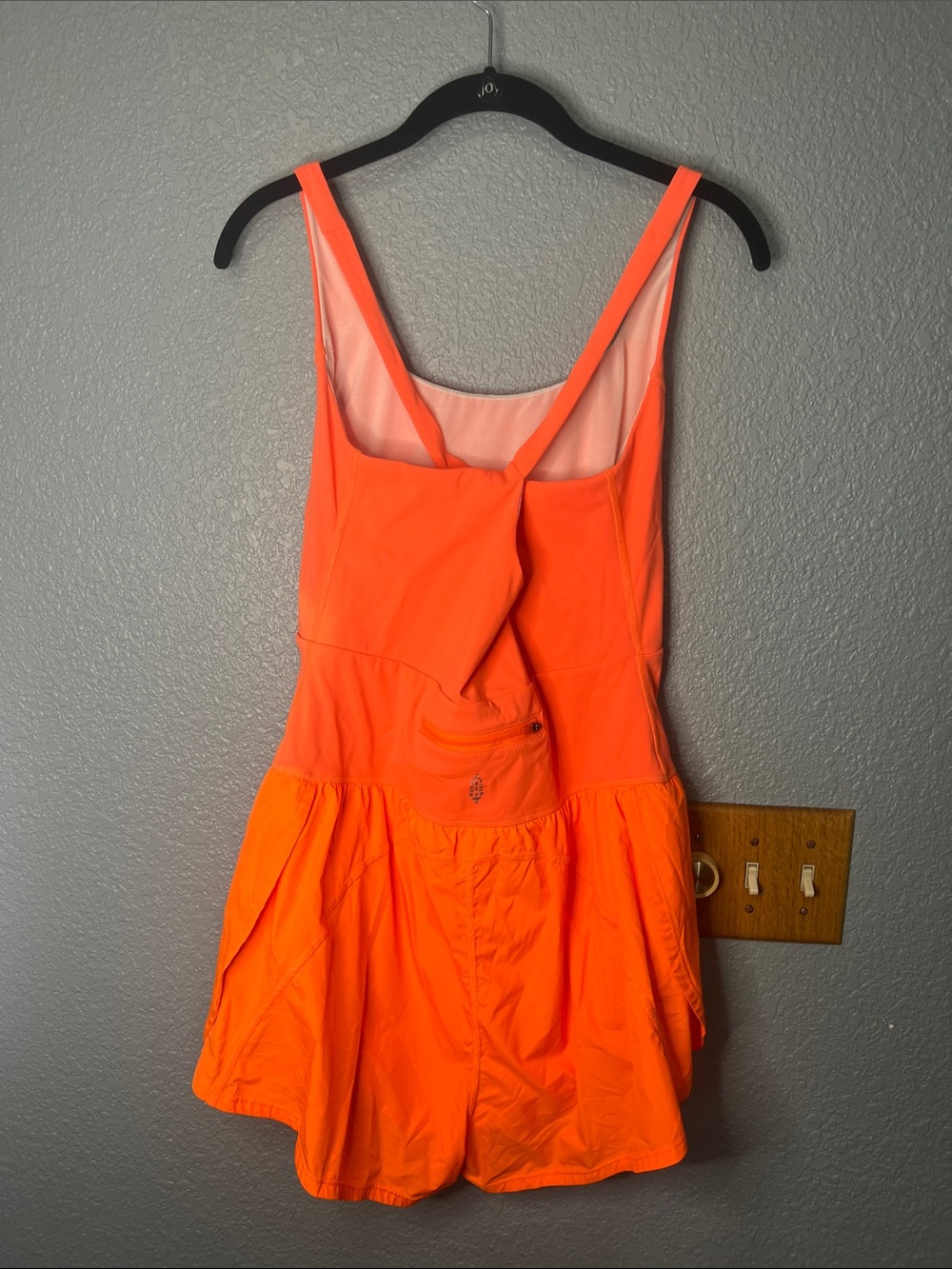 Free Movement x Free People Righteous Runsie in Flame Orange 45465 Size Large - Picture 7 of 12